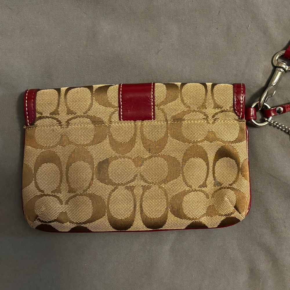 Front Flap Coach Wristlet - Picture 6 of 6